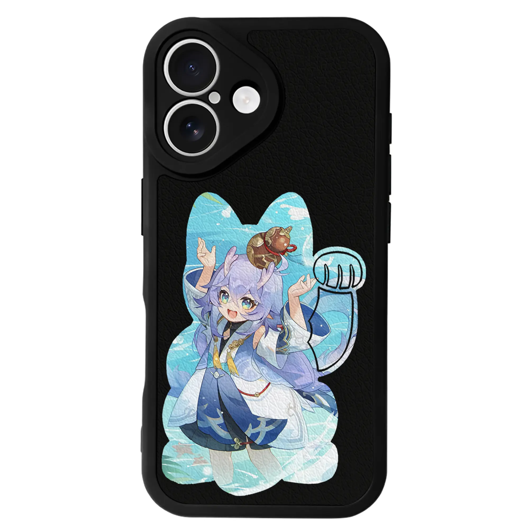 崩壊：スターレイル グッズ 白露 - IPhone 16シリーズ対応 ・ シリコンスマホケース ・ レザー調 ・ 高精度フィット ・ 耐衝撃 ・ ワイヤレス充電対応 ・ 精密カット